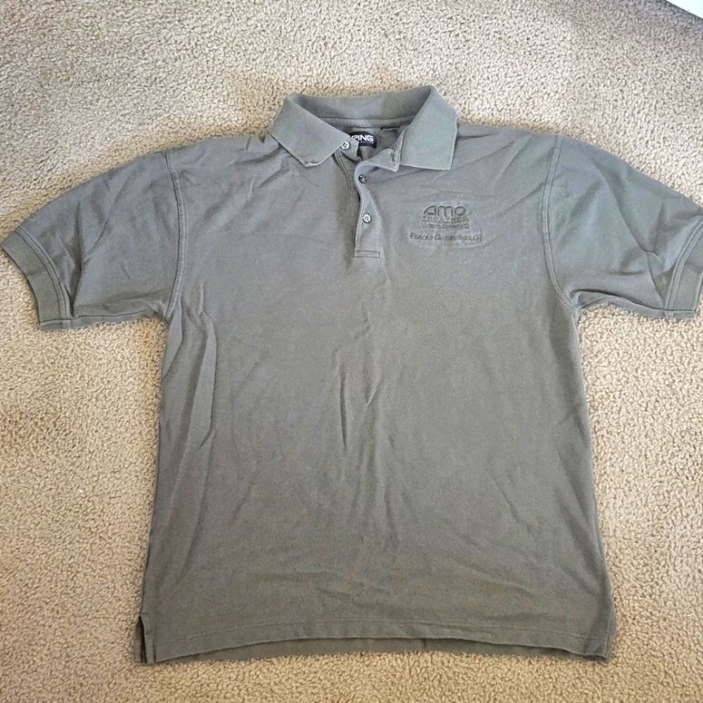 Vintage Unisex AMC Movie Theatre Management Polo Shirt Mens M